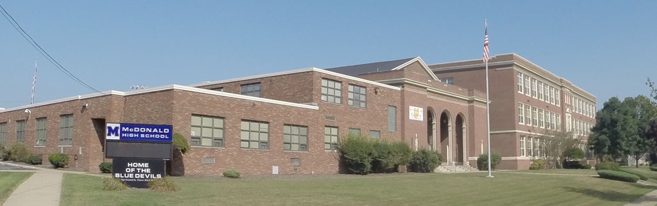 Picture of high school from south
